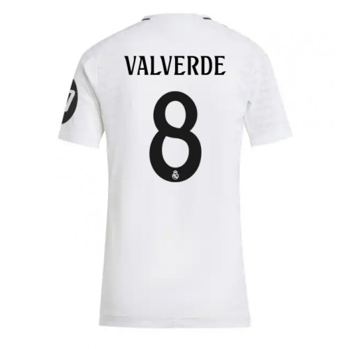 Real Madrid Federico Valverde #8 Domaci Dres za Ženska 2024-25 Kratak Rukav